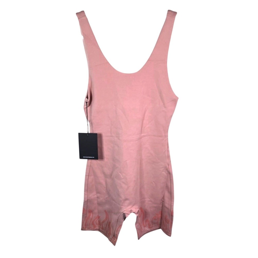 Civil Regime No Tomorrow Interlock One‎ Piece Coral Flame Graphic Romper Medium